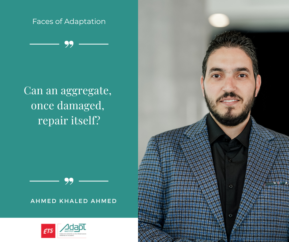 Ahmed Khaled Ahmed, Concordia researcher developing temperature-resistant construction materials for climate-resilient infrastructure